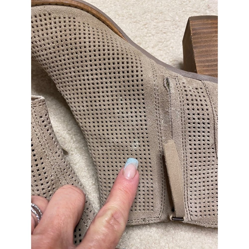 TOMS Majorca Perforated Booties Size 8 - Picture 4 of 8
